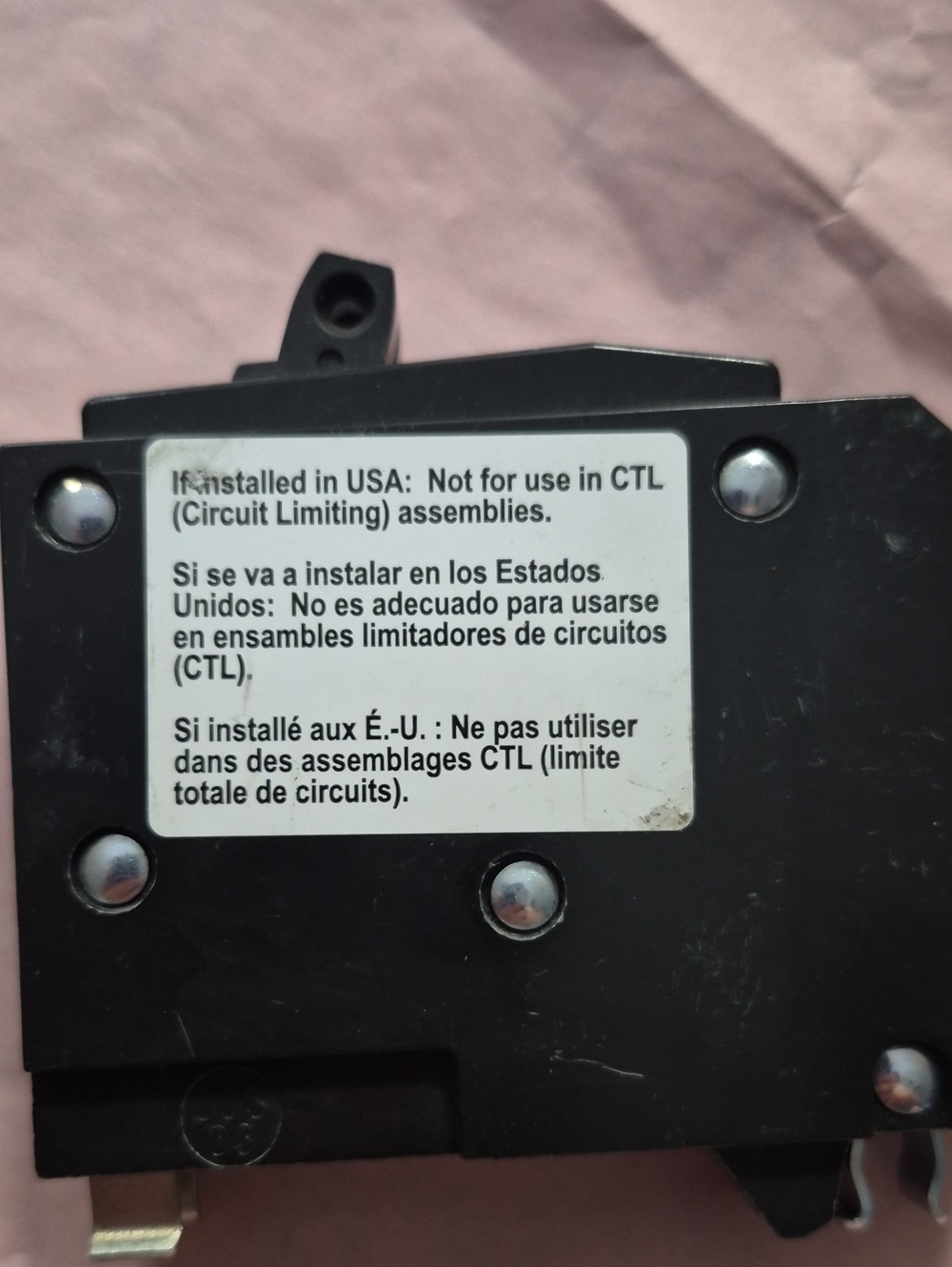 Black Circuit Breaker Module - Reliable Electrical Protection